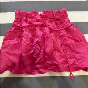 aerie Bright Hot Pink Skater Mini Skirt